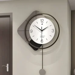 Modern Design Wall Clock Large Swing Living Room 3D Clocks Simple Hanging Horologe Home Decoration Wall Watch 49*73CM 55*80CM 40*60cm