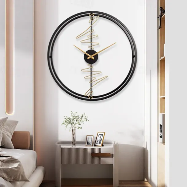 Modern Home Decoration Fashion Quiet Clock Living Room TV Wall Personality Wall Clock Art Decoration Wall Clock 60 cm