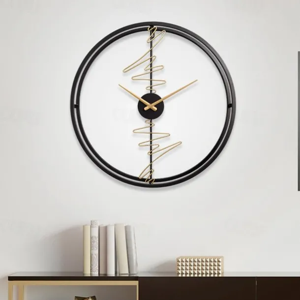 Modern Home Decoration Fashion Quiet Clock Living Room TV Wall Personality Wall Clock Art Decoration Wall Clock 60 cm