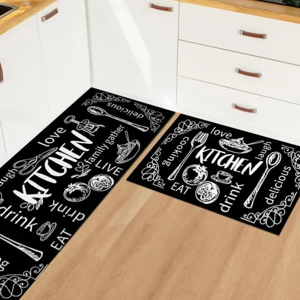 Modern Kitchen Rug Entrance Door Mat Decoration Living Room Rug Home Bedroom Bedside Corridor Floor Bathroom Non-Slip Floor Mat
