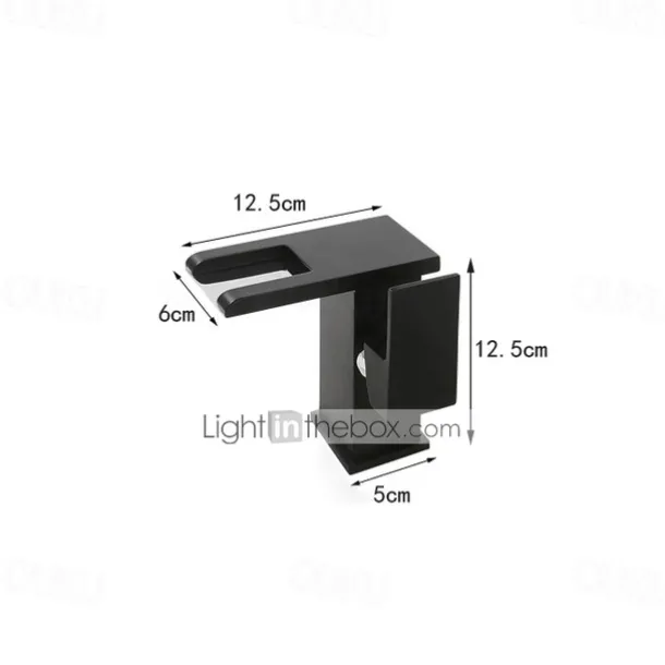 Modern Style Bathroom Sink Faucet LED/Waterfall Electroplated Centerset Single Handle One HoleBath Taps/Bathroom Sink Faucet+ Accessories/Contemporary/Vintage/Yes/Brass