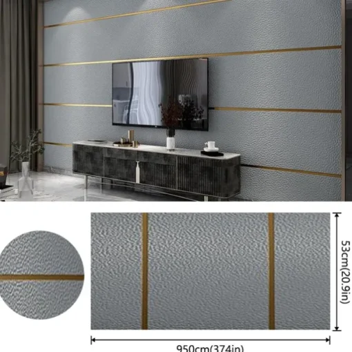 Modern Style Wallpaper Non-wovon Wallpaper Adhesive Required Wall Mural,Cabinet Furniture Countertop Paper Roll Wallpaper,20.8"*374" /53*950cm 1 Roll(Need Glue)