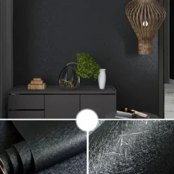 Modern Vinyl Waterproof Removable Smooth Wallpaper Sticker Self-Adhesive Contact Paper for Furniture Stickers Kitchen Living Room 300x60cm
