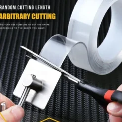 Monster Tape Waterproof Wall Stickers Reusable Heat Resistant Bathroom Home Decoration Tapes Transparent Double Sided Nano Tape 3*200cm