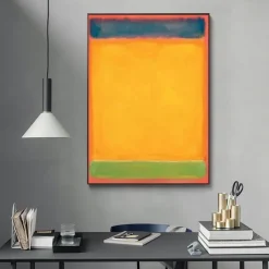 Morden Wall Decor Mark Rothko Hand painted Rothko Canvas Abstract Art Interior Design Minimalism art Painting Home Decor Stretched Frame Ready to Hang