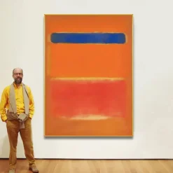 Morden Wall Decor Mark Rothko Hand painted Rothko Canvas Abstract Art Interior Design Minimalism art Painting Home Decor Stretched Frame Ready to Hang