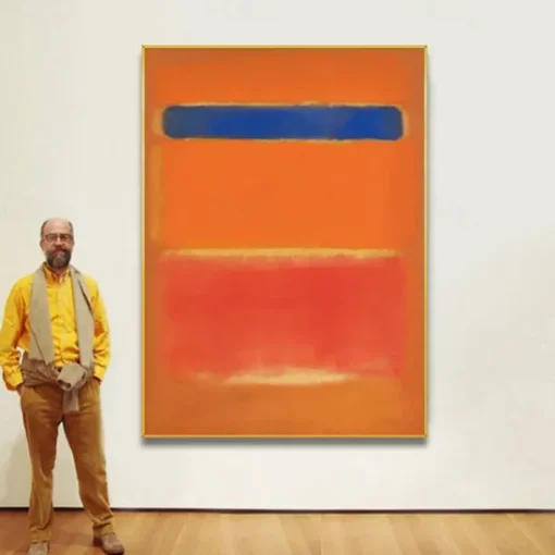 Morden Wall Decor Mark Rothko Hand painted Rothko Canvas Abstract Art Interior Design Minimalism art Painting Home Decor Stretched Frame Ready to Hang