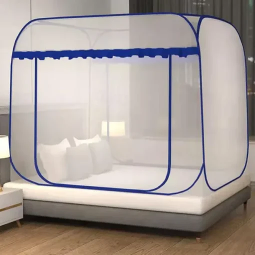 Mosquito Net Bed Canopy Portable Travel Mosquito Nets Foldable Double Door Mosquito Camping Curtain Pop up Camping Tent Netting