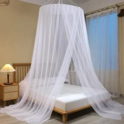 Mosquito Net Bed Canopy with Princess Top Easy to Install Suitable for Adult and Children King Size Bed