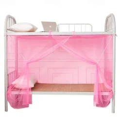 Mosquito Net Density Strap Student Dorm Mosquito Net Solid Color White Courtyard Wedding Mosquito Netting Include Pair of Rope Mosquito Prevention Hooks Mosquito Netting