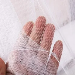 Mosquito Net for Single to King-Sized Beds, 2 Openings or Fully-Enclosed Bed Canopy, Rectangular White Universal Netting Canopy for Indoor Outdoor Use, Ideal for Home, Travel