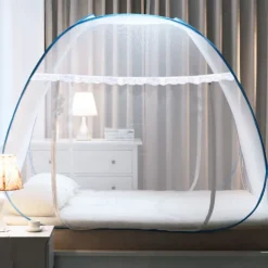 Mosquito Net Pop Up Ten Folding Netting Bed Tent,Portable Mosquito Netting with Bottom,Bug Net,Canopy Outdoor,Camping Tent,Insect Screen,Ultralight,Folding Design