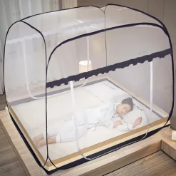 Mosquito Net Pop Up Ten Folding Netting Bed Tent,Portable Mosquito Netting with Bottom,Bug Net,Canopy Outdoor,Camping Tent,Insect Screen,Ultralight,Folding Design