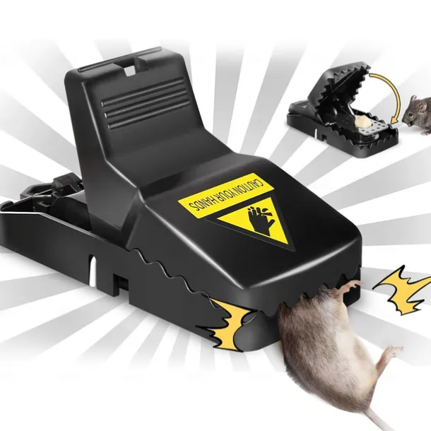 Mouse Trap, Small Rat Traps, Mouse Catcher With Detachable Bait Cup For Home Indoor Outdoor