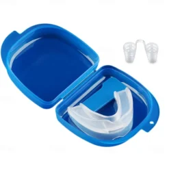 Mouth Guard Stop Teeth Grinding Anti Snoring Bruxism with Case Sleep Aid Eliminates Snoring Health Care Anti Snore Mouthpiece