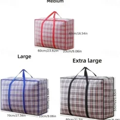 Moving Bag Woven Bag Wholesale Thickened Luggage Packing Bag Super Large Capacity Waterproof Quilt Portable Storage Bag