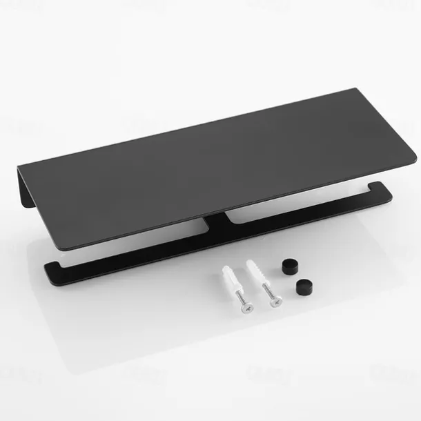 Multi Functional Paper Towel Holder, Bilateral Toilet Paper Holder, Space Aluminum Black, Matt