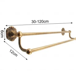 Multifunction Bathroom Accessory Set Aluminum Include Bathroom Double Towel Rack Toilet Paper Holder Towel Ring and Robe Hook Wall Mounted 4pcs