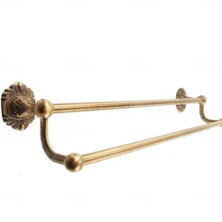 Multifunction Bathroom Accessory Set Aluminum Include Bathroom Double Towel Rack Toilet Paper Holder Towel Ring and Robe Hook Wall Mounted 4pcs