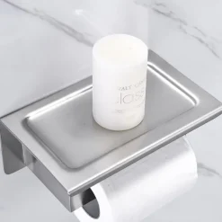 Multifunction Bathroom Accessory Set Include Towel Bar Toilet Paper Holder and Robe Hooks Stainless Steel Bathroom Shelf Wall Mounted 1or3or4 pcs