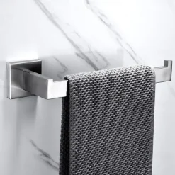 Multifunction Bathroom Accessory Set Include Towel Bar Toilet Paper Holder and Robe Hooks Stainless Steel Bathroom Shelf Wall Mounted 1or3or4 pcs