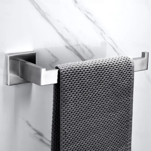 Multifunction Bathroom Accessory Set Include Towel Bar Toilet Paper Holder and Robe Hooks Stainless Steel Bathroom Shelf Wall Mounted 1or3or4 pcs