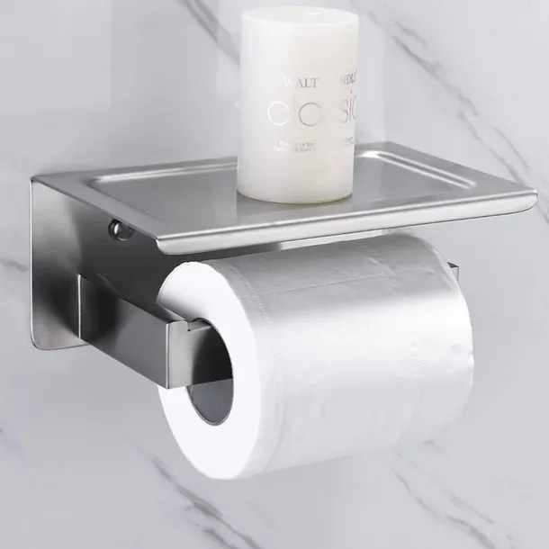 Multifunction Bathroom Accessory Set Include Towel Bar Toilet Paper Holder and Robe Hooks Stainless Steel Bathroom Shelf Wall Mounted 1or3or4 pcs