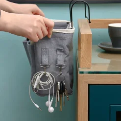 Multi-function Bedside Storage Hanging Bag Bed Table Basket Bedside Organizer Shelf Hanging Bag For Home Storage