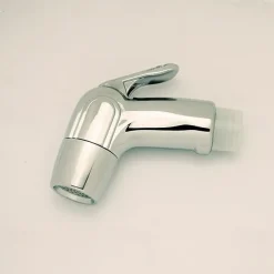 Multifunction Bidet Faucet with Holder Chrome Toilet Handheld Bidet Sprayer Self-Cleaning Contemporary Silvery