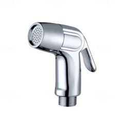 Multifunction Bidet Faucet with Holder Chrome Toilet Handheld Bidet Sprayer Self-Cleaning Contemporary Silvery