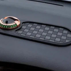Multifunction Car Anti-Slip Mat, New Multifunctional Car Dashboard Mobile Phone Holder, Auto Universal Rotatable Anti Skid Car Dashboard Pad with Temporary Parking Number