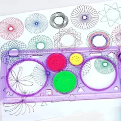 Multi-function Puzzle Spirograph Geometric Ruler Drafting Tools For Students Drawing Toys Children Learning Art Tool Gift For Kids, Back to School Supplies