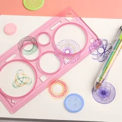 Multi-function Puzzle Spirograph Geometric Ruler Drafting Tools For Students Drawing Toys Children Learning Art Tool Gift For Kids, Back to School Supplies