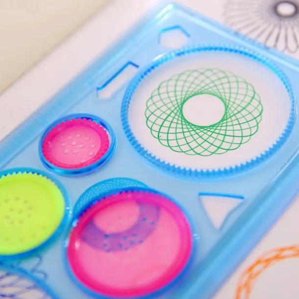 Multi-function Puzzle Spirograph Geometric Ruler Drafting Tools For Students Drawing Toys Children Learning Art Tool Gift For Kids, Back to School Supplies