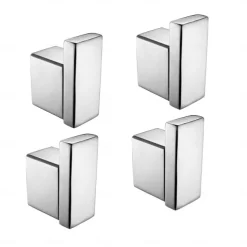 Multifunction Robe Hook, Modern Style, 304 Stainless Steel, 4-Finish Black, Chrome, Brushed, Gold- for Bathroom and Bedroom Wall Mounted