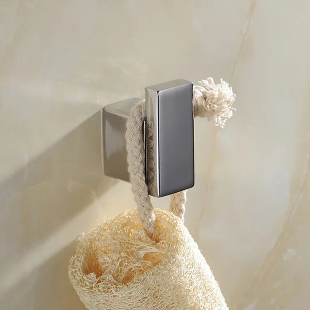 Multifunction Robe Hook, Modern Style, 304 Stainless Steel, 4-Finish Black, Chrome, Brushed, Gold- for Bathroom and Bedroom Wall Mounted