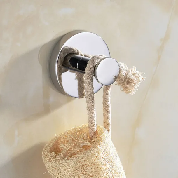 Multifunction Robe Hook, Modern Style, 304 Stainless Steel, 4-Finish Black, Chrome, Brushed, Gold- for Bathroom and Bedroom Wall Mounted