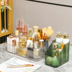 Multi-functional Acrylic Storage Box: Stackable, Stylish and Minimalist, Transparent Desktop Organizer for Cosmetics, Jewelry, Coffee, Tea, Pens, Makeup Brushes, providing a Sense of Luxury