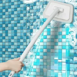 Multi-Functional Bathroom Wall Brush Long Handle Removable Household Floor Bathtub Brushes Ceramic Tile Sponge Cleaning Brush
