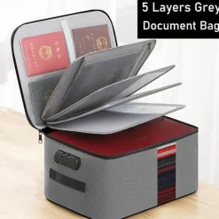 Multi-functional Document Bag Large-capacity Account Book Storage Box Storage Bag Waterproof Document Storage Bag