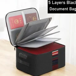Multi-functional Document Bag Large-capacity Account Book Storage Box Storage Bag Waterproof Document Storage Bag