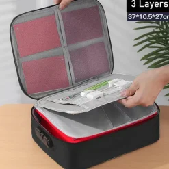 Multi-functional Document Bag Large-capacity Account Book Storage Box Storage Bag Waterproof Document Storage Bag