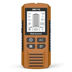 Multifunctional Handheld Metal & Wall Detector, 5 in 1 Stud Finder Scanner, Portable Wire Pipe Power Scanner, LCD Display, Suitable for Detecting Metal, Cables, Wood