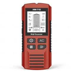 Multifunctional Handheld Metal & Wall Detector, 5 in 1 Stud Finder Scanner, Portable Wire Pipe Power Scanner, LCD Display, Suitable for Detecting Metal, Cables, Wood
