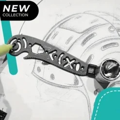 Multi-Functional 4pcs Black Magnetic Drawing Compass Set - Engineering & Drafting Rulers for Office Use