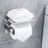 Multifunctional Toilet Paper Rack 304 Stainless Steel Roll Paper Towel Rack Large / Small Mirror Bright Light Color