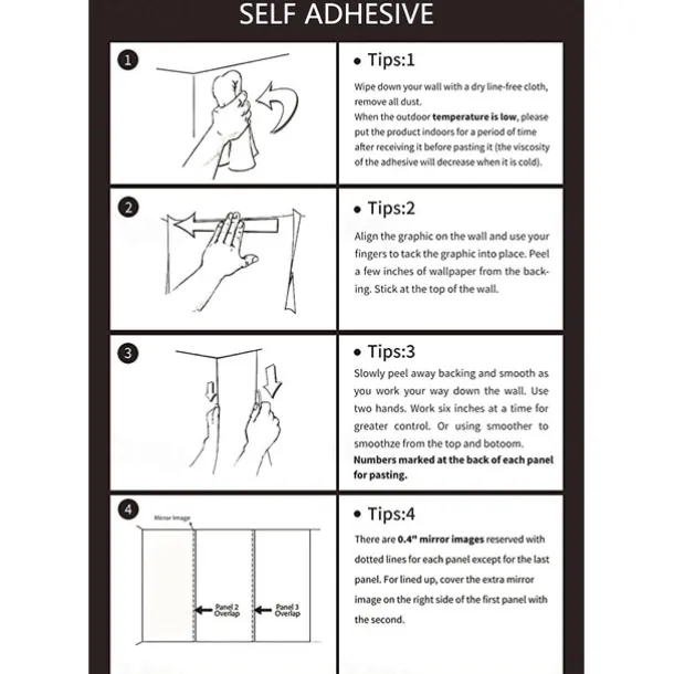 Mural Wallpaper Wall Sticker Covering Print Tropical Palm Leaf Canvas Home Décor Adhesive Required / Peel and Stick Removable