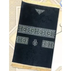 Muslim Prayer Rug Thick padded Sajadah, Islamic, Soft Velvet Mat Ramadan Eid Gift, for Women Man Kids Meditation Turkish African, Soft Luxury