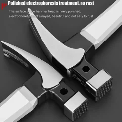 Nail Hammer - Heavy Duty Carpenter Hammer Steel Woodworking Tools Automatic Magnetic Nail Suction Hammer for Home, Industry