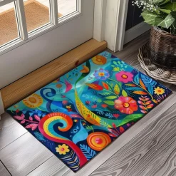 Naive Art Doormat Kitchen Mat Floor Mat Non-Slip Area Rug Oil Proof Rug Indoor Outdoor Mat Bedroom Decor Bathroom Mat Entrance Entryway Rug